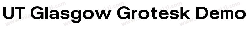 UT Glasgow Grotesk Demo字体转换